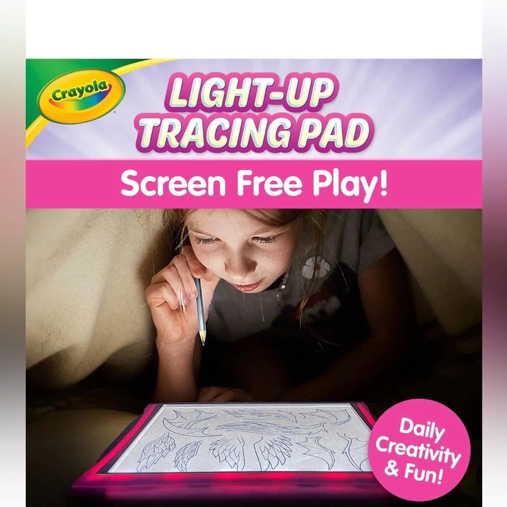 Crayola Light-Up Tracing Pad - Pink NEW